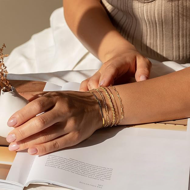 Isabella Vernetta Bracelet Set | Gold