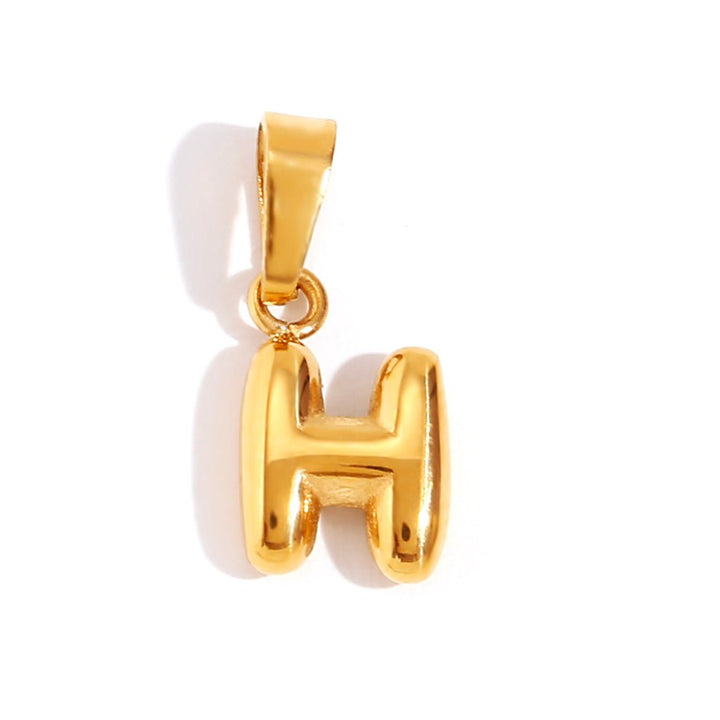 Sophisticated Bubble Letter Necklace