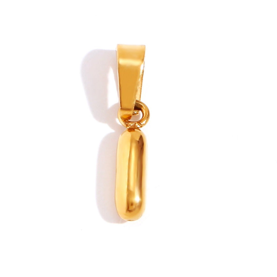 Sophisticated Bubble Letter Necklace