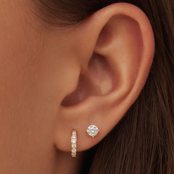 Brillane™ | 14K Gouden Stenen Oorbellen­set