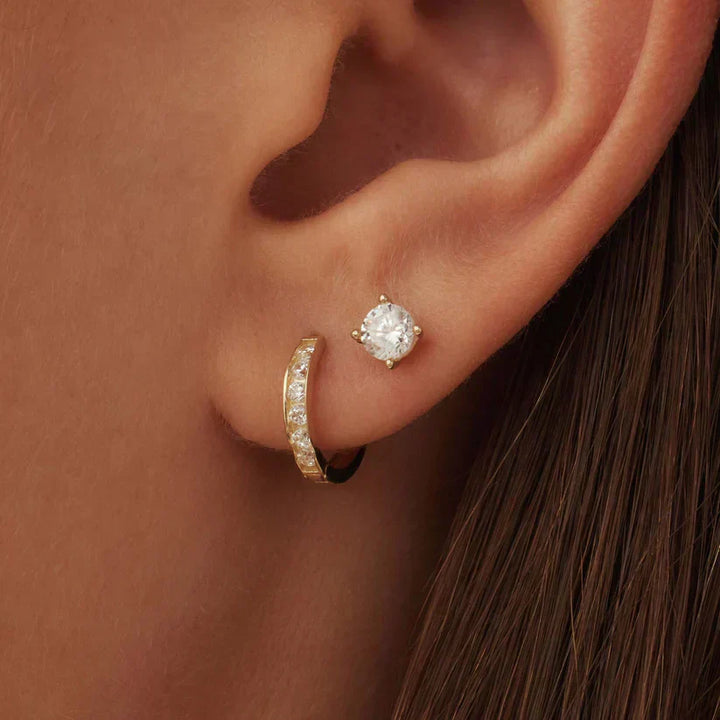 Brillane™ | 14K Gouden Stenen Oorbellen­set